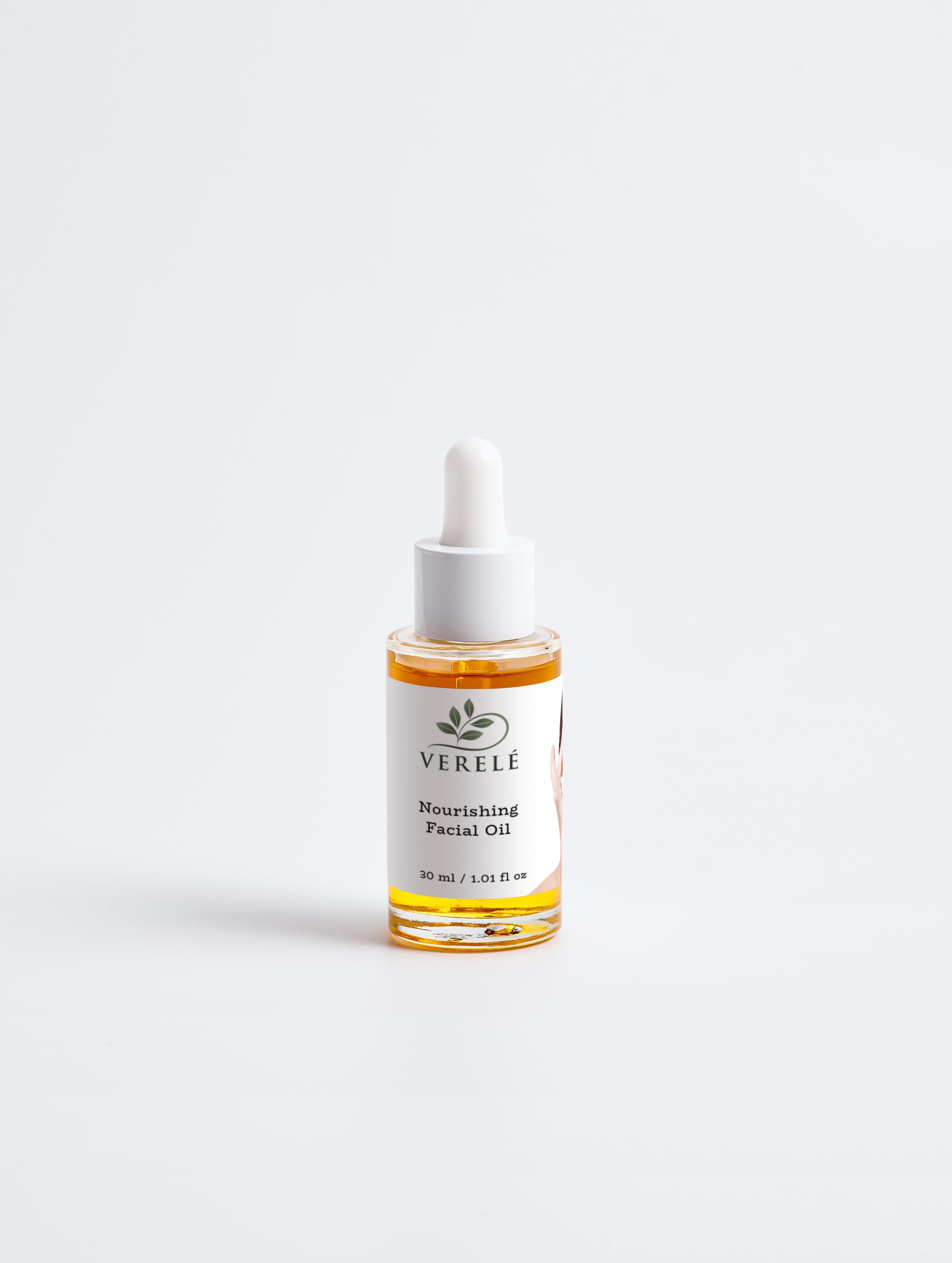 Nourishing Facial Oil with 11 Organic Certified Oils & Berry Extract – Intense Hydration & Glow – COSMOS ORGANIC Certified, Made from Natural Ingredients in Europe by Verelé, 30 ml / 1.01 fl oz - Verele